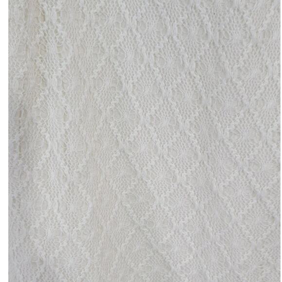 Anthropologie Akemi + Kin Top Womens X-Large White Embroidered Sleeveless Shirt - Picture 5 of 7